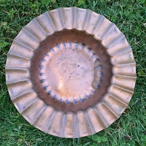 Gregorian Copper Bowl PLATE Hand Crafted Vintage USA